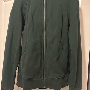 lululemon athletica legacy green scuba hoodie size 12